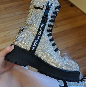 Dolls Kill Poster Grl Billionaire Bling Boots